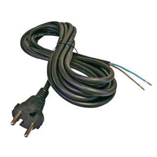 Kabel přívodní 2x1mm 3.metry gumový obal 